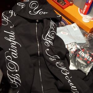 Black Graphic Women's Hoodie